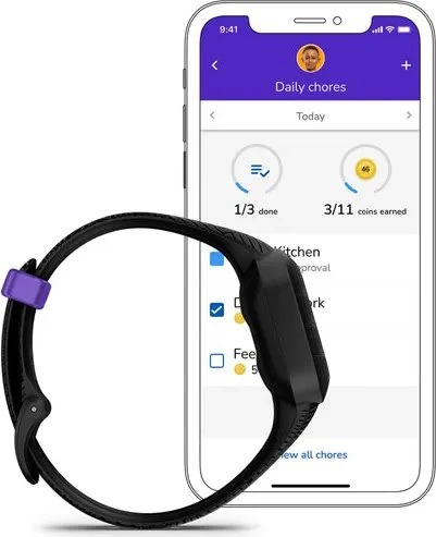 Garmin vivofit jr. 3 Marvel Black Panther Special Edition Aktivitäts-Tracker schwarz