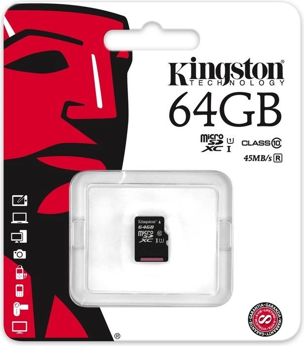 Kingston R45 64GB, UHS-I, Class 10