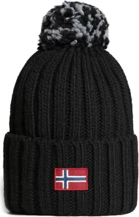 Napapijri Semiury Bommel Beanie schwarz (Damen)