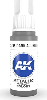AK-Interactive 3rd Gen Acrylic Colors Metallic Modelling Colors dark aluminium, 17ml