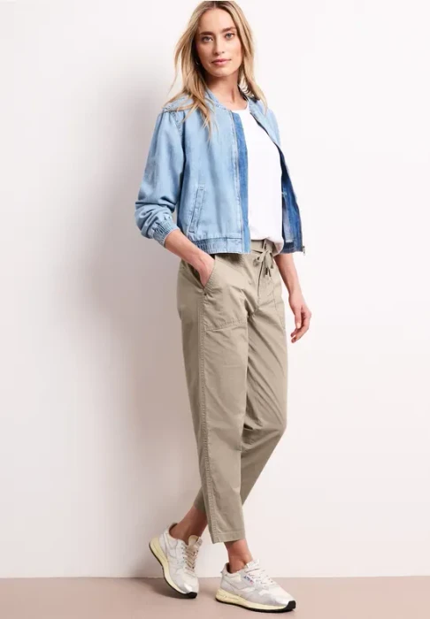 Street One Bonny Cargo Hose buff grey (Damen)