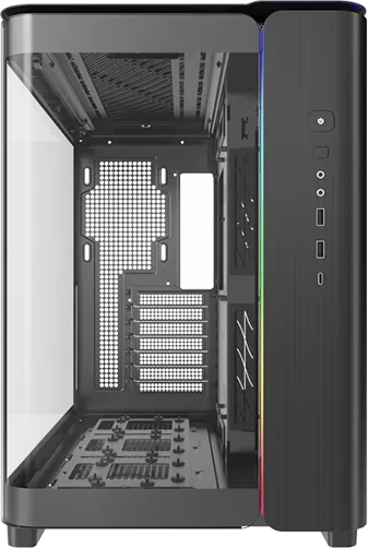 Montech King 95 Gentleman Black, schwarz, Glasfenster