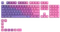 Glorious GPBT Keycaps, Kunststoff (PBT), Nebula, violett/rosa, 114 Tasten (104+10), ANSI-US Vorschaubild