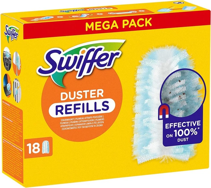 Swiffer Staubmagnet Tücher Nachfüllpack, 18 Stück