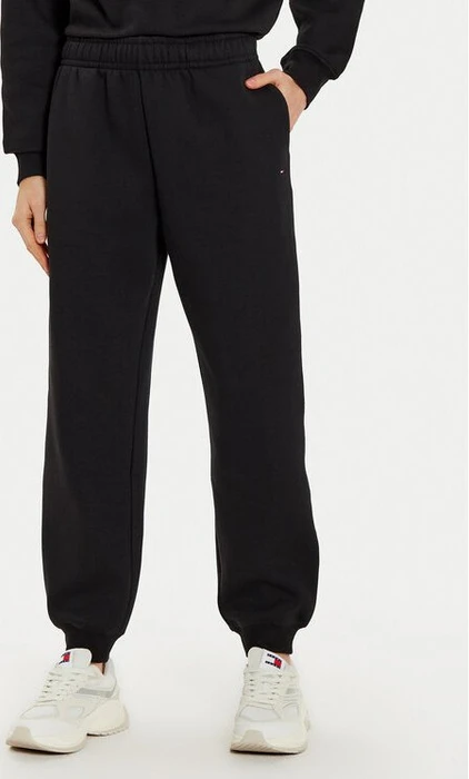 Tommy Hilfiger Tapered Leg Terry Trainingshose lang schwarz (Damen)