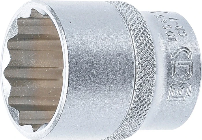BGS technic Außenzwölfkant Steckschlüssel 1/2", 27mm
