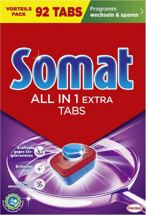Somat All in 1 Geschirrspültabs, 92 Stück