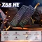 Attack Shark X68 HE Rapid Trigger Keyboard, schwarz mit Kontur, LEDs RGB, Outemu White Jade Magnetic, USB, US Vorschaubild