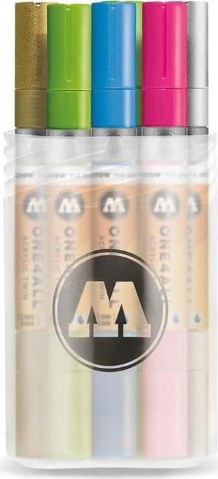 Molotow ONE4ALL Twin 1.5/4mm Acrylmarker Main-Kit 2 sortiert, 12er-Set