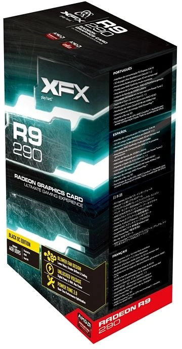 XFX Radeon R9 290 Black Edition, 4GB GDDR5, 2x DVI, HDMI, DP