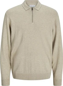 Jack & Jones Einfarbig Strickpullover oatmeal (Herren)