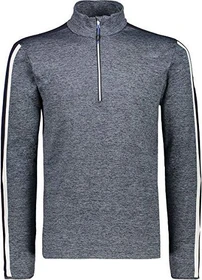 CMP Softech Fleece Melange 70's Funktionsshirt langarm schwarz/blau melange (Herren)