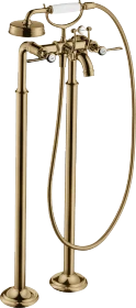 Hansgrohe Axor Montreux 2-Griff Wannenarmatur bodenstehend mit Hebelgriffen polished bronze