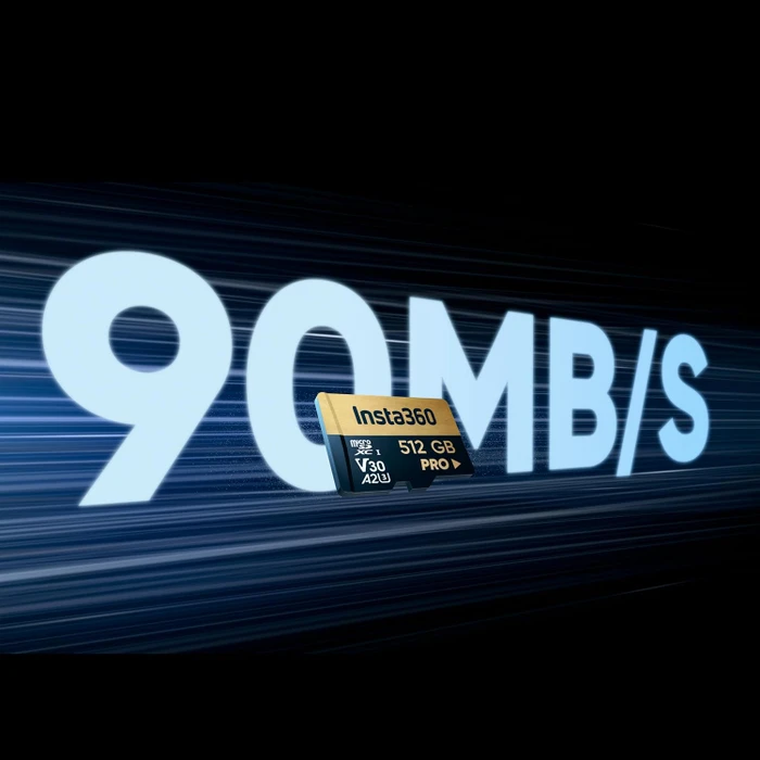 Insta360 Memory Card PRO R90 512GB, UHS-I U3, A2, Class 10