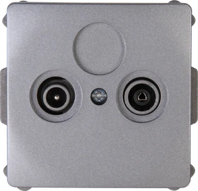 Kopp VENEDIG Antennensteckdose 2-fach platin