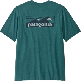 Patagonia Boardshort Logo Pocket Responsibili-Tee T-Shirt kurzarm wetland blue (Herren)