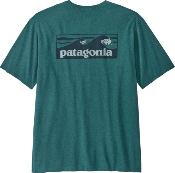 Patagonia Boardshort Logo Pocket Responsibili-Tee T-Shirt kurzarm wetland blue (Herren)