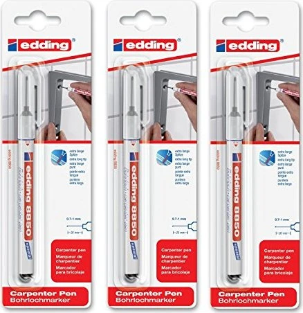 edding 8850 Bohrlochmarker schwarz, 3er-Pack