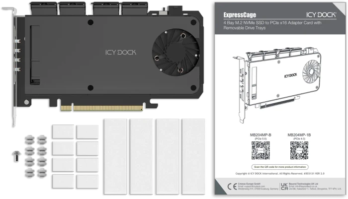Icy Dock ExpressSlot Slide MB204MP-B
