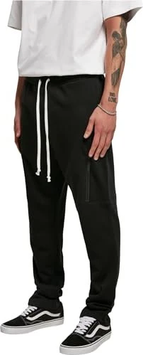 Urban Classics Low Crotch Cargo Trainingshose lang schwarz (Herren)