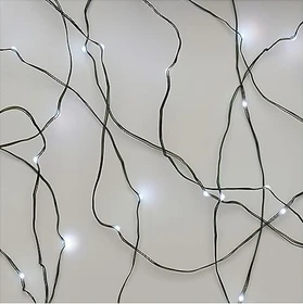 Emos Nano Lichterkette grün LED 75x tageslichtweiß