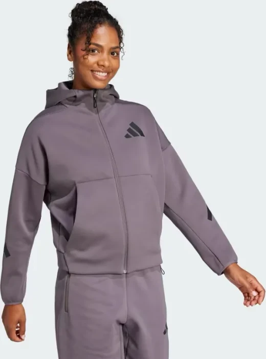 adidas Z.N.E. Zip Hoodie grey strata (Damen)