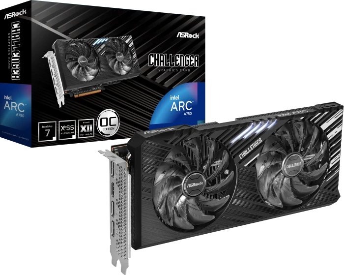 ASRock Arc A750 Challenger SE 8GB OC, A750 CL SE 8GO, 8GB GDDR6, HDMI, 3x DP
