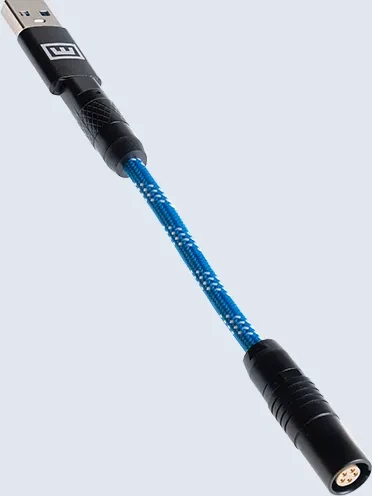 Wooting Premium Cable Set, USB-C/USB-A, Tastaturkabel (Spiral-Textilkabel), Ocean Blue