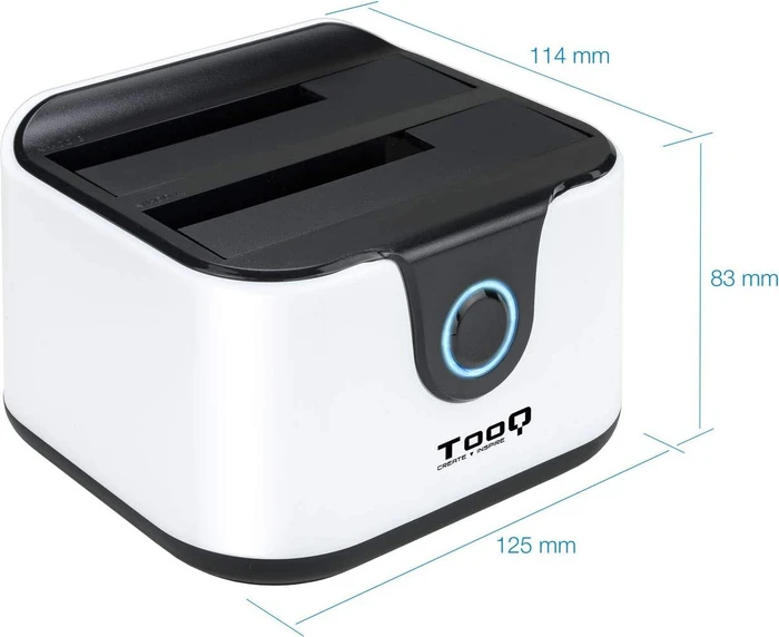 TooQ Docking Station 2.5"/3.5" - SATA, USB-B 3.0/USB-A 2.0