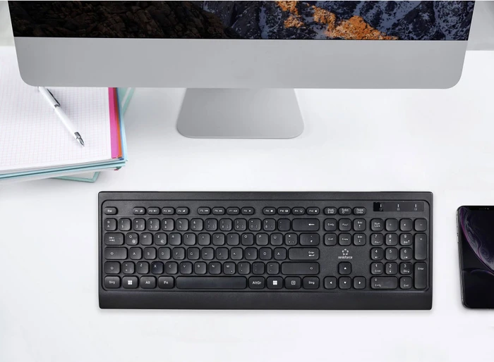 Renkforce RF-WLSKB-200 Funktastatur, schwarz, USB, DE