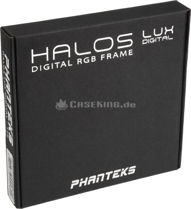 Phanteks Halos Lux Digital RGB LED 120mm Rahmen, Aluminium schwarz