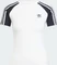 adidas Adicolor 3-Streifen Raglan Slim T-Shirt kurzarm weiß/schwarz (Damen) Vorschaubild