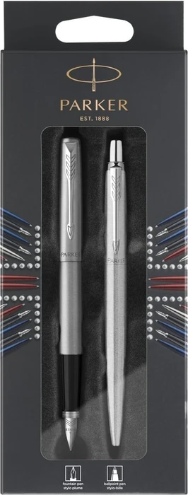 Parker Jotter DuoSet, Stainless Steel, 2 Stück