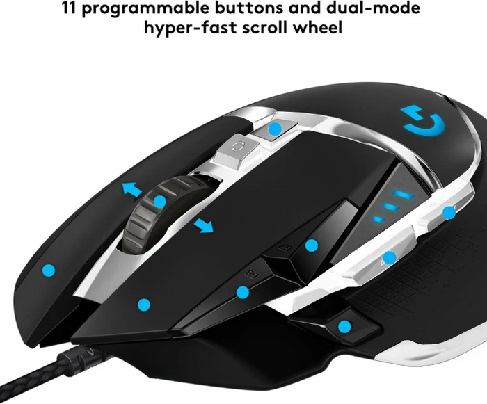 Logitech G502 SE Hero schwarz/silber, USB