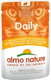 almo nature Daily Cats, Huhn und Lachs, 2.10kg (30x 70g)