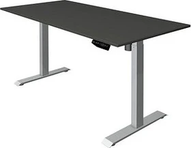 Kerkmann Move 1 elektrisch höhenverstellbarer Sitz-Steh-Schreibtisch 160x80cm anthrazit/silber