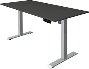 Kerkmann Move 1 elektrisch höhenverstellbarer Sitz-Steh-Schreibtisch 160x80cm anthrazit/silber