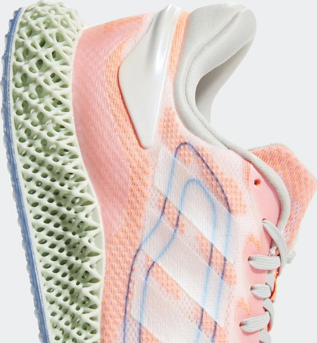 adidas 4D Run 1.0 cloud white/signal coral