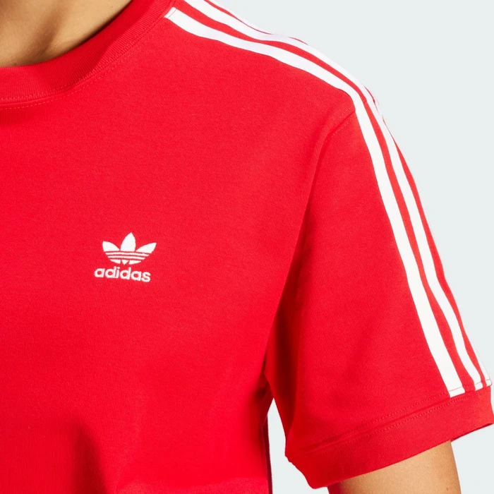 adidas 3-Streifen T-Shirt kurzarm better scarlet (Damen)
