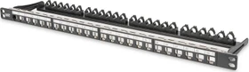 Digitus Professional 24-Port Patchpanel, 19", 0.5HE, schwarz