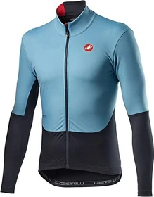 Castelli Nano Mid Wind Trikot langarm celeste/black (Herren)