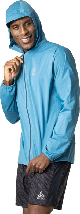 Odlo Waterproof X-Alp Performance Knit Laufjacke saxony blue (Herren)