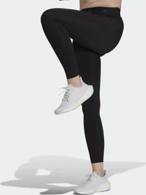 adidas TECHFIT Brushed Hose lang black melange (Damen)