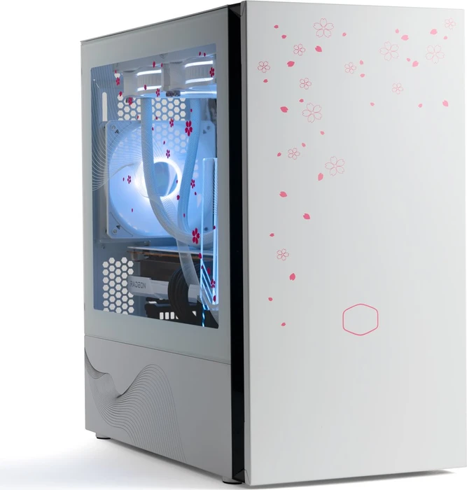 Cooler Master Silencio S400 Sakura Limited Edition, Glasfenster, schallgedämmt