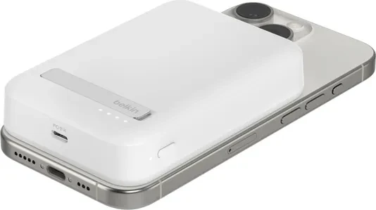 Belkin BoostCharge Pro Magnetische Powerbank mit Qi2 (15W) 10000mAh weiß