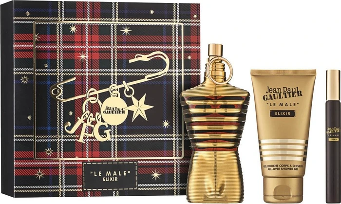 Jean Paul Gaultier Le Male Elixir EdP 125ml + Duschgel 75m + EdP 10ml Duftset