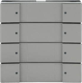 Busch-Jaeger Bedienelement 4/8-fach, Plattform 63, edelstahl