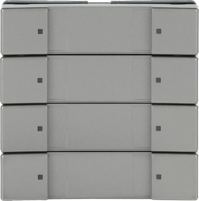 Busch-Jaeger Bedienelement 4/8-fach, Plattform 63, edelstahl