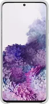 Samsung Leather Cover für Galaxy S20 light gray