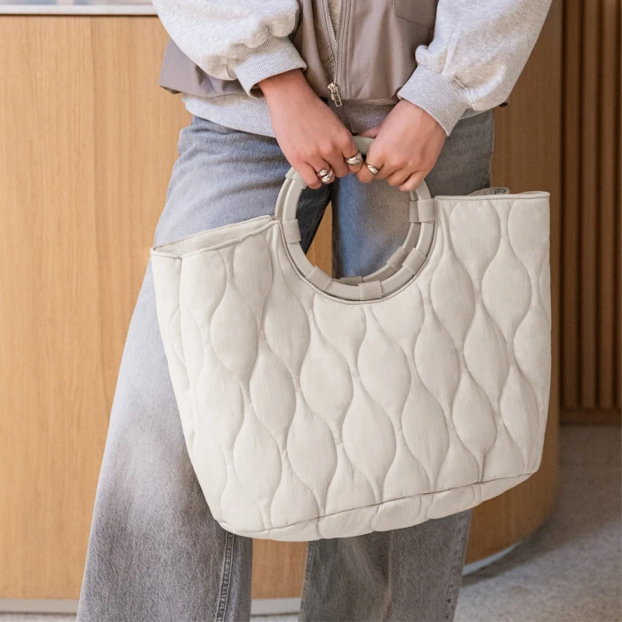 Reisenthel loopbag hobo Handtasche puffer stone